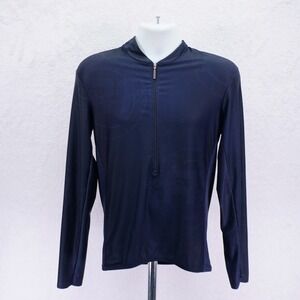 Polo Sport -Large-‎ Blue Pullover Jacket 1/4 Zip Polyester Spandex Long Sleeve